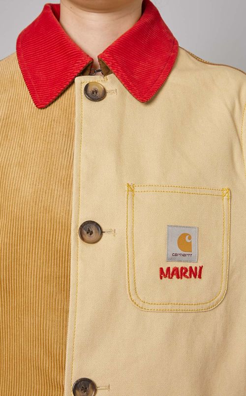 マルチカラー切替シングルショートコート