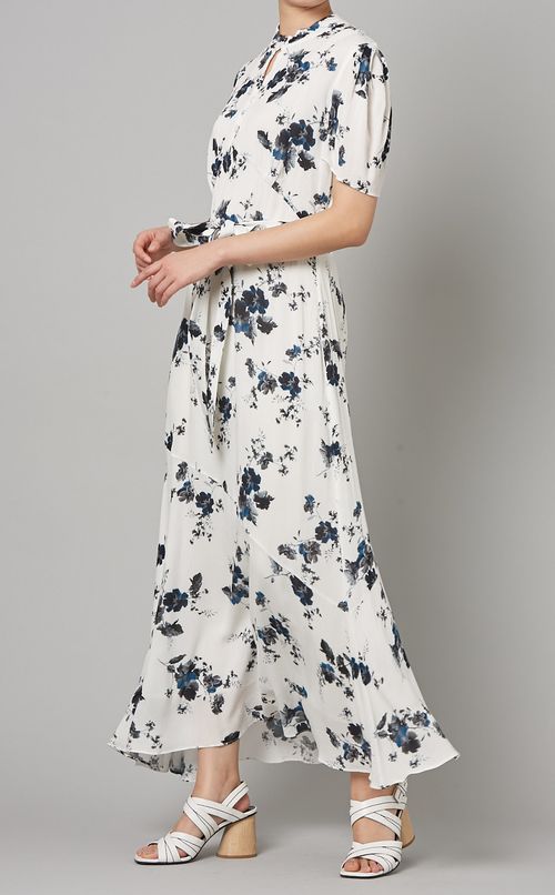 フラワープリントワンピース