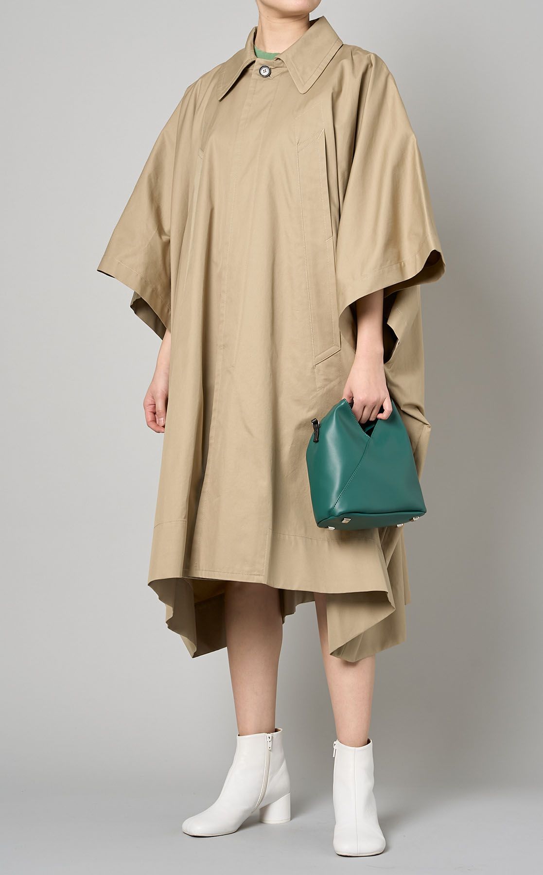 ステンカラーコート レディース ケープコート「MAISON SPECIAL/メゾンスペシャル」 ステンカラーコート コート 2way Chambray Taffeta Cape Coat&frasl;2WAYシャンブレータフタケープコート「MAISON SP