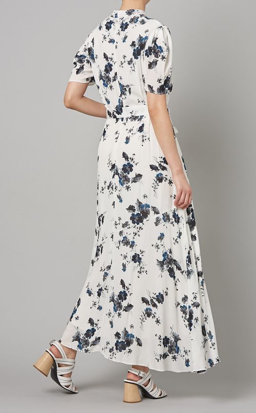 フラワープリントワンピース