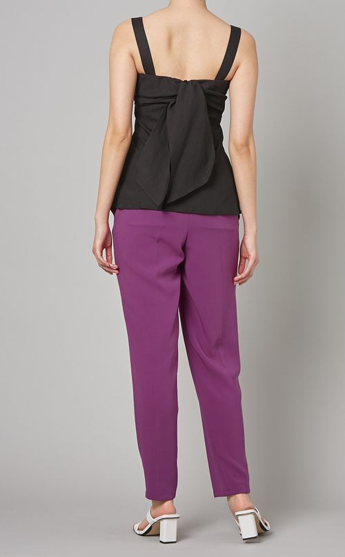 スリーブレスドレープブラウス