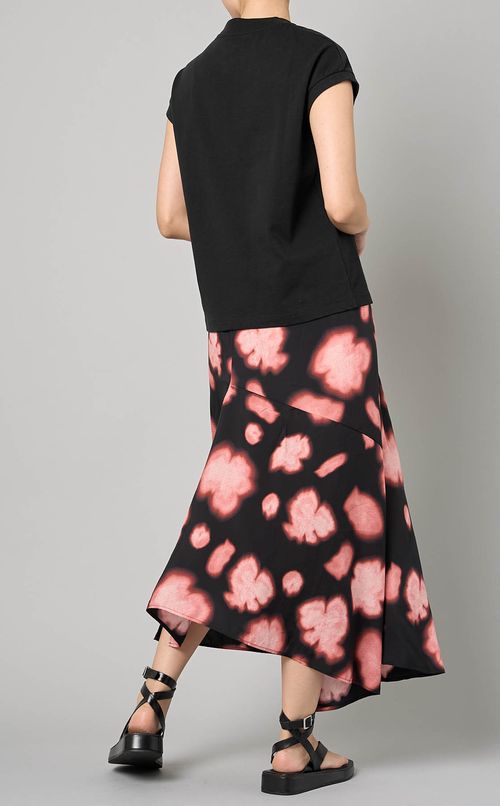 リーフプリントウエストバンドスカート