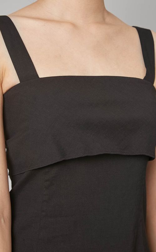 スリーブレスドレープブラウス