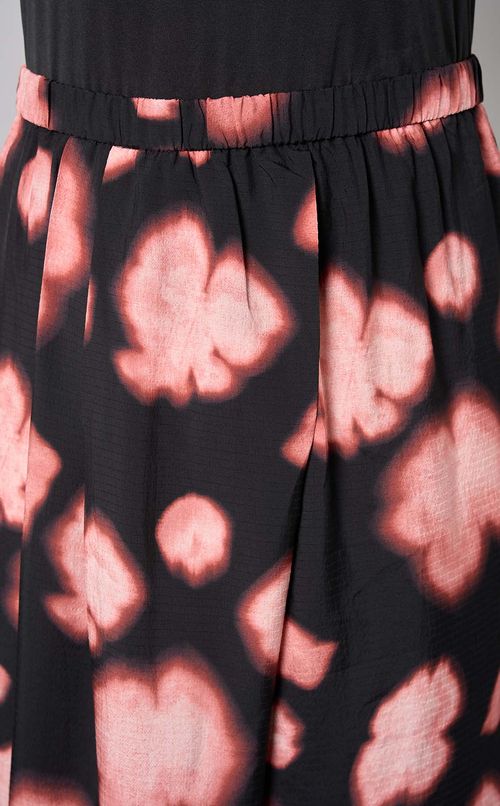 リーフプリントウエストバンドスカート