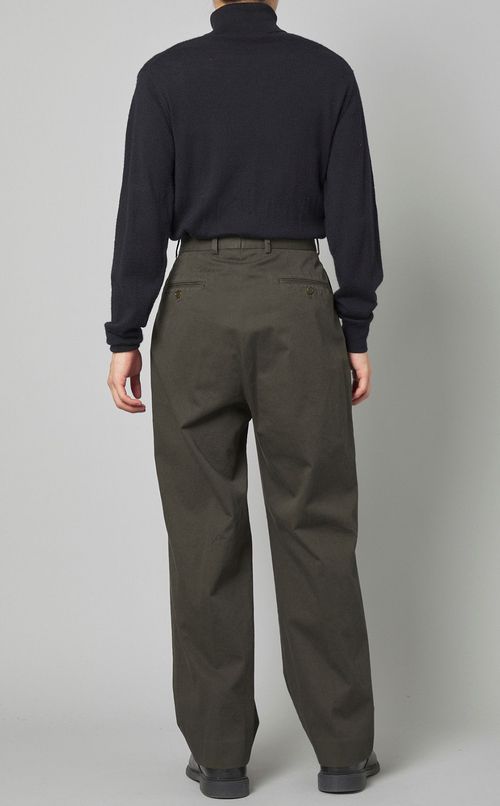 コットン2タックチノパンツ