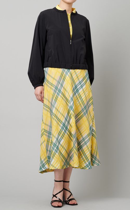 マドラスチェックフレアスカート