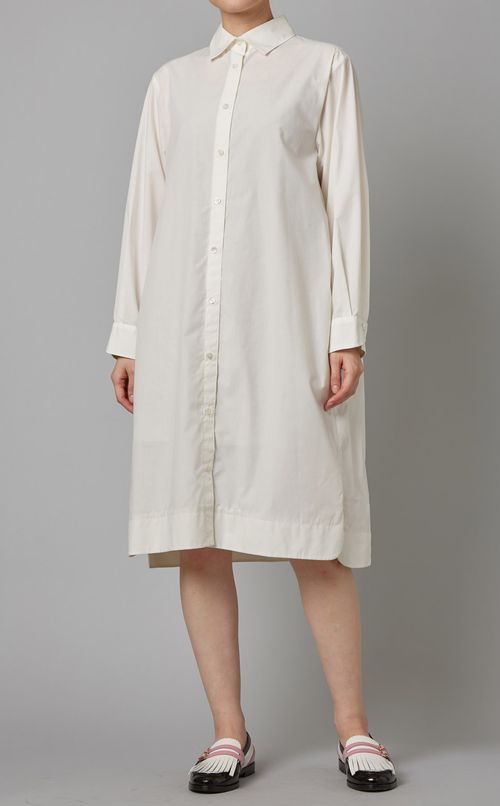 スリットシャツワンピース