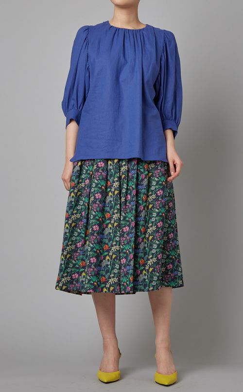 リバティプリントプリーツスカート