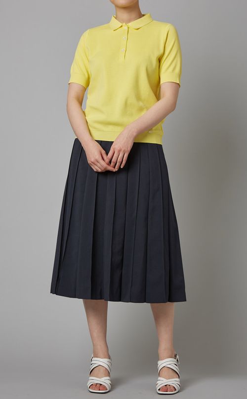 プリーツフレアスカート