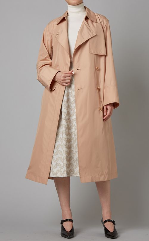 タックギャザー刺繍スカート