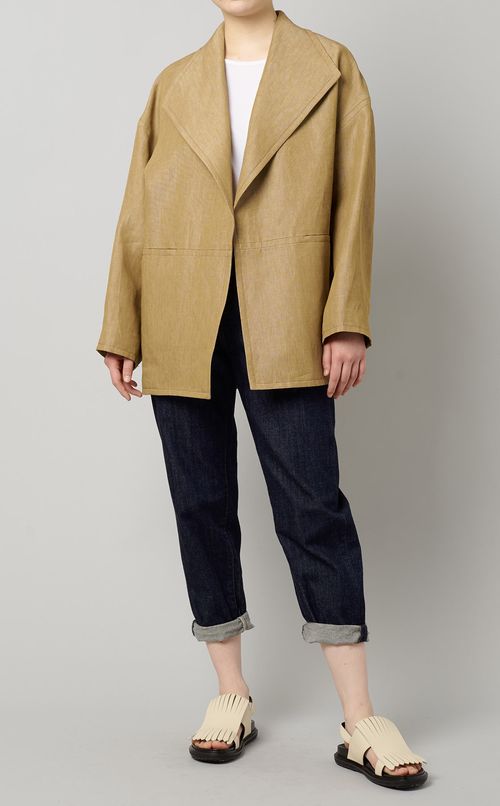 ビッグカラーショートコート