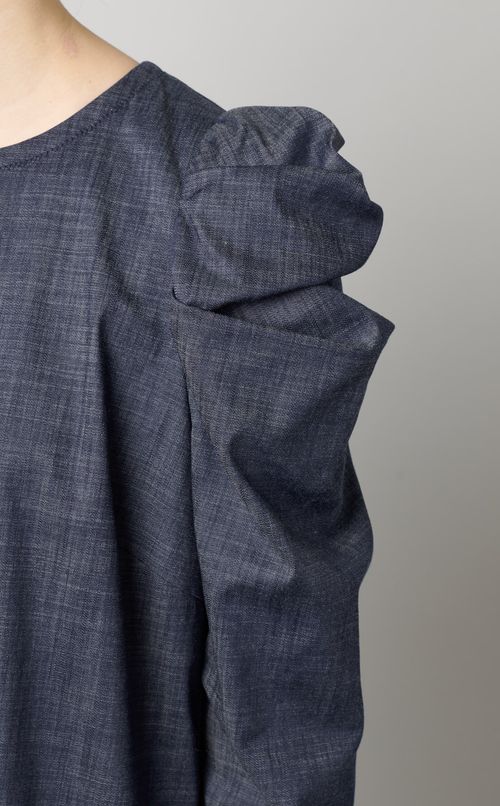 パワーショルダーストレッチワンピース