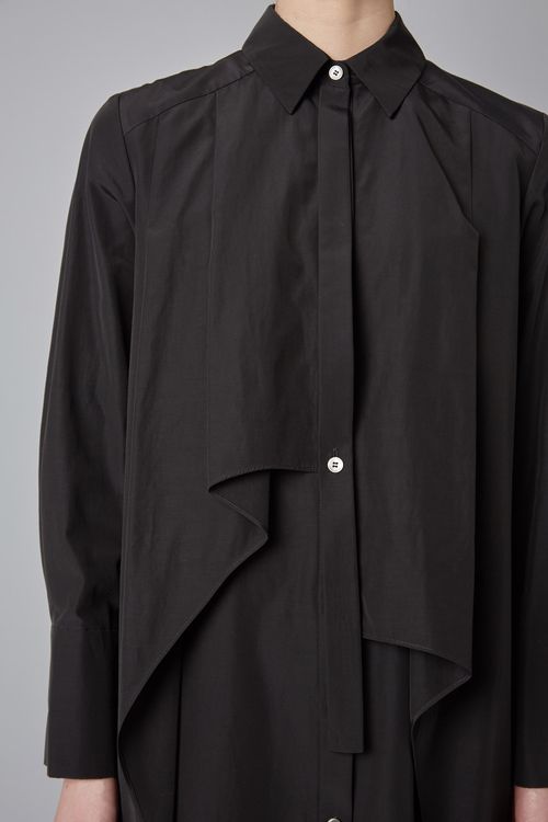 レイヤードシャツワンピース