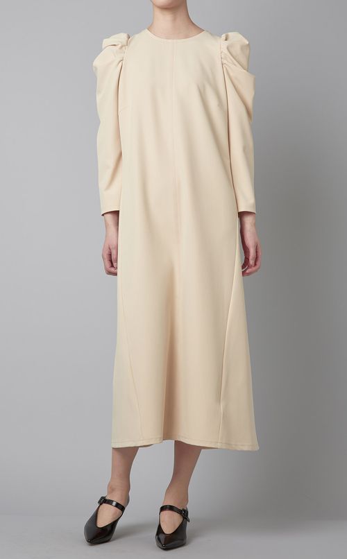 パワーショルダーストレッチワンピース