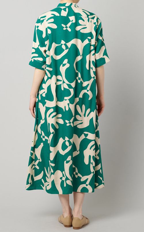 スキッパープリントワンピース