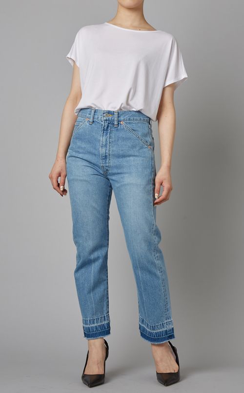 カットオフデニムパンツ