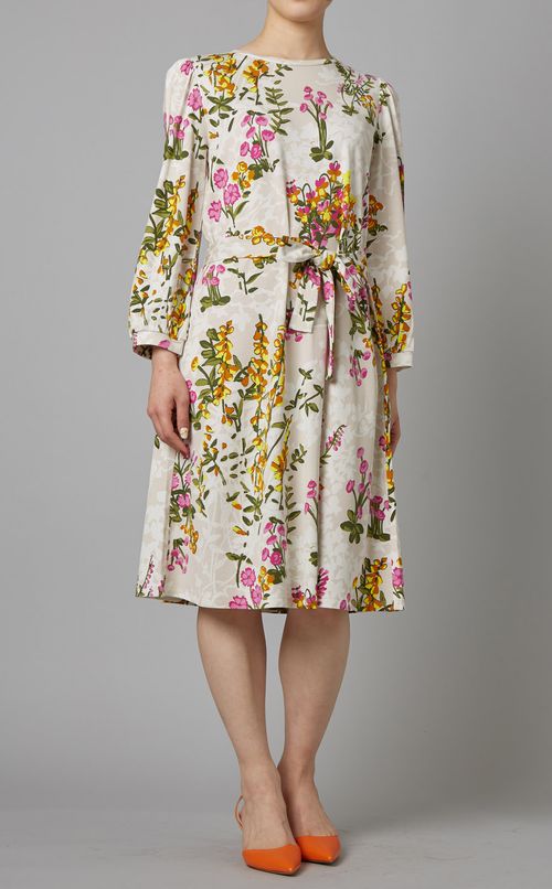 プリントジャージーワンピース