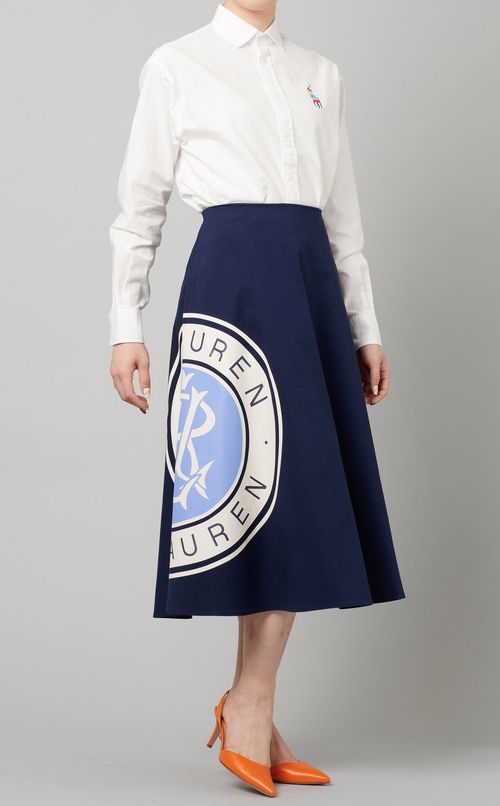 エンブロイダリーオックスフォードシャツ