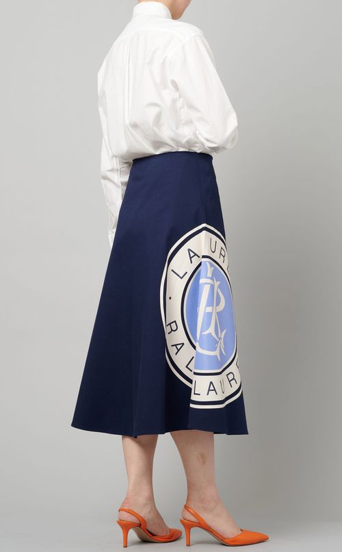 サイドプリントフレアスカート