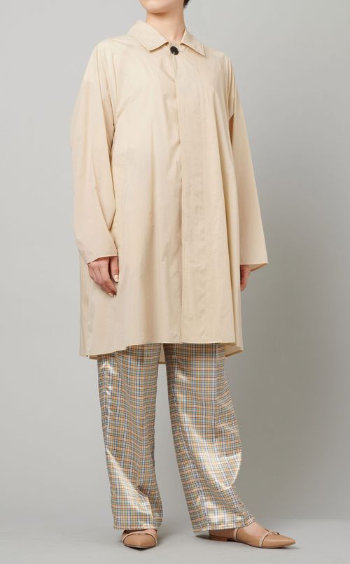 ナイロンステンカラーコート