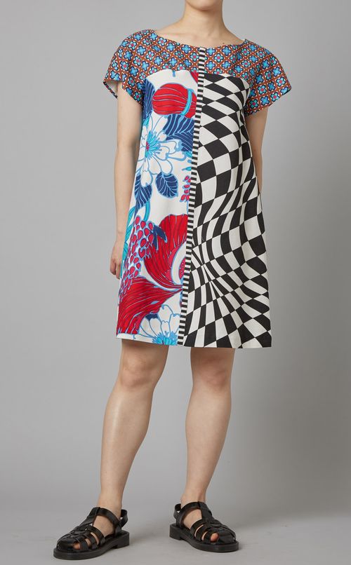 パネルプリントミニワンピース