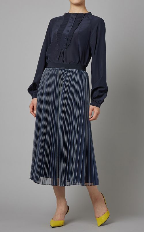 チュールアコーディオンプリーツスカート