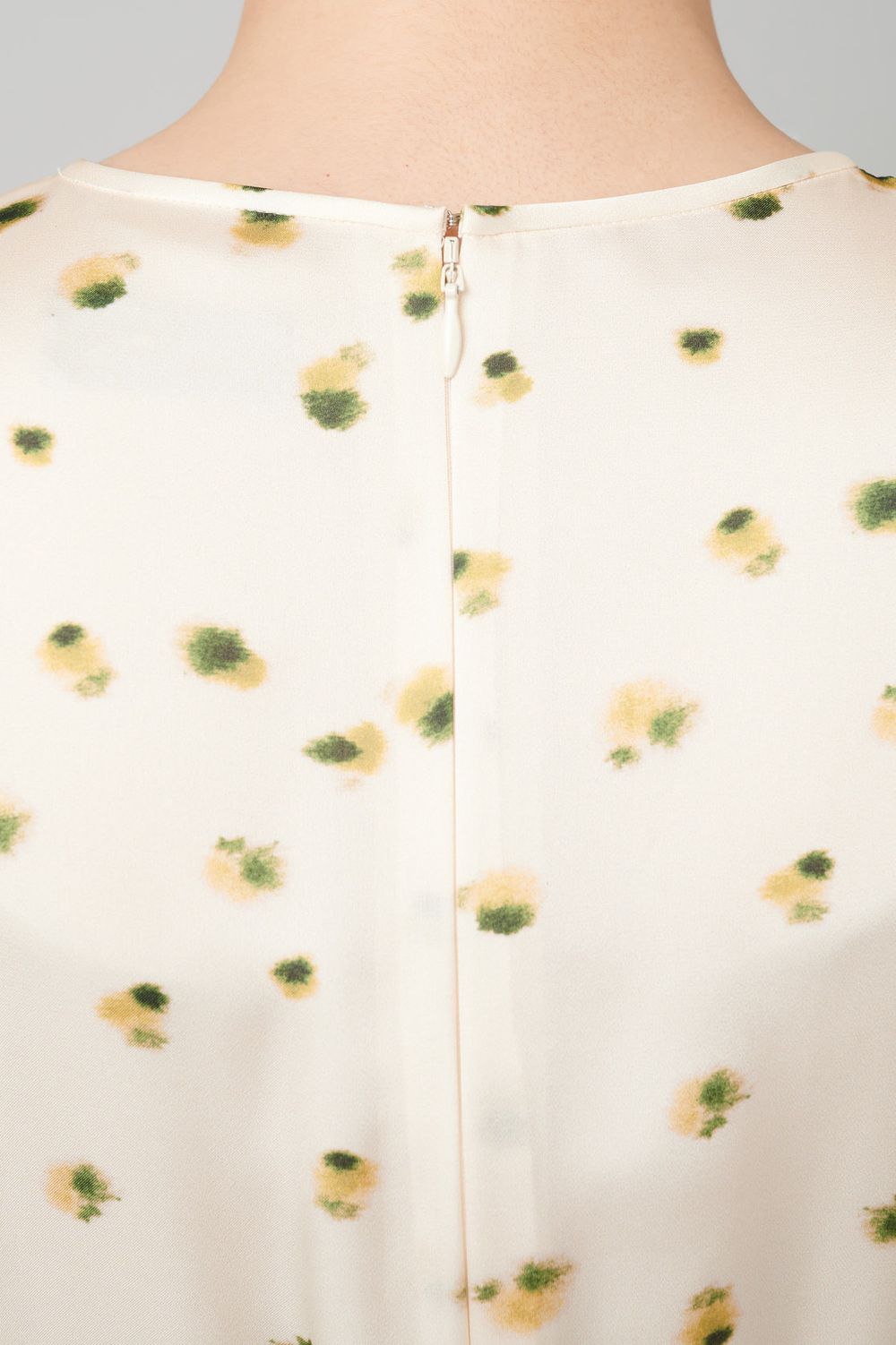 配色ヘムプリーツワンピース