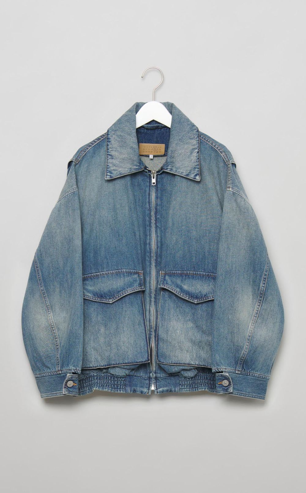 オーバーサイズウォッシュドデニムブルゾン