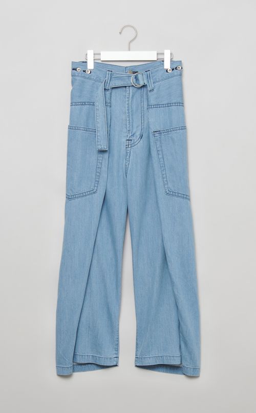 ラップライトデニムパンツ