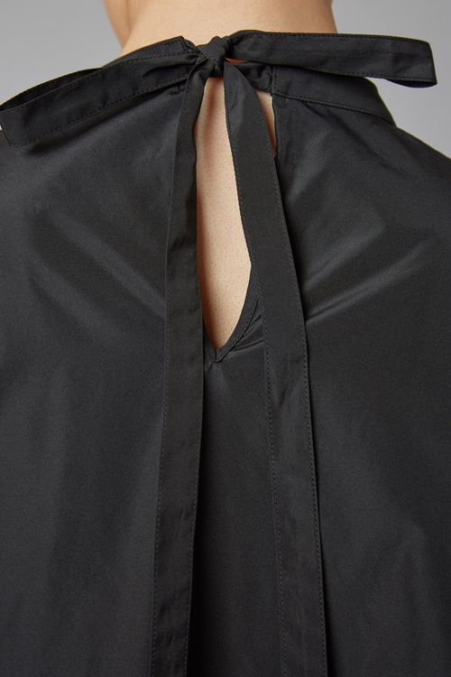 シャンブレーボリュームスリーブワンピース