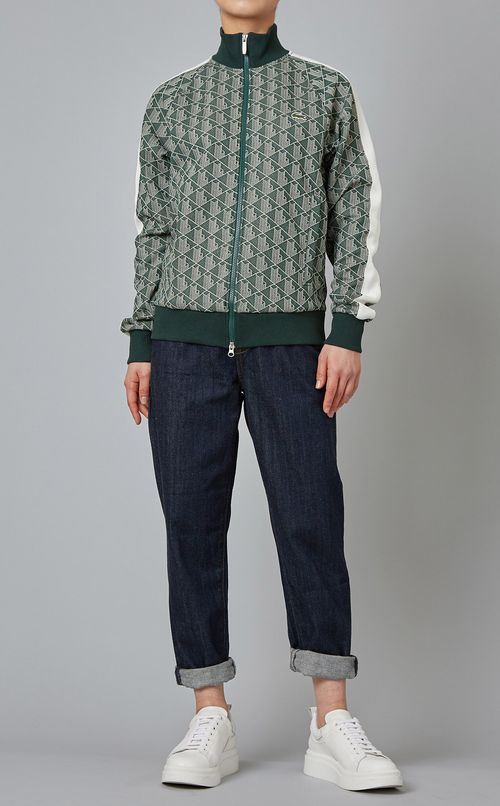 プリントジップアップパーカー