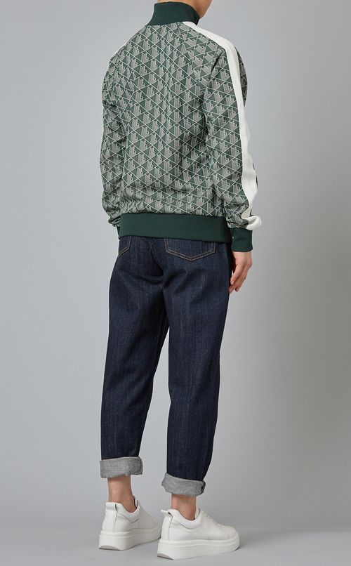 プリントジップアップパーカー