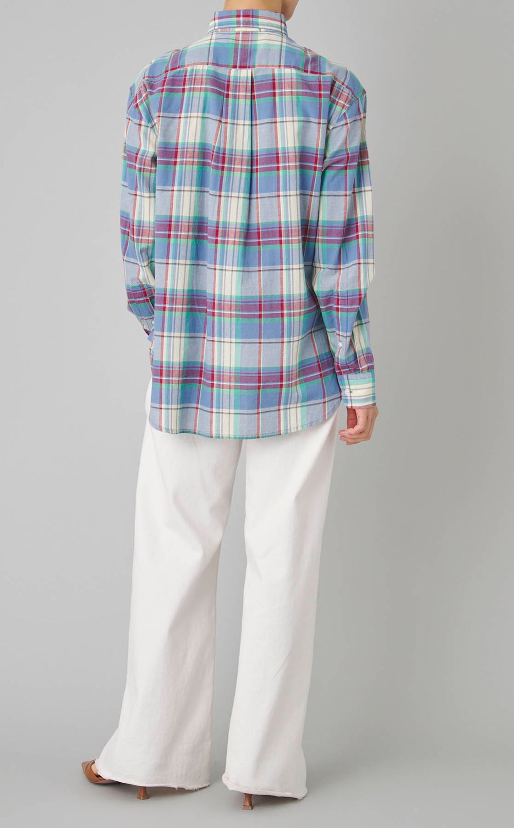 コットンマドラスチェックシャツ