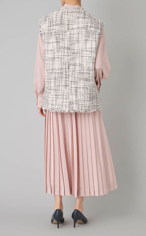 ツイードフリンジベスト