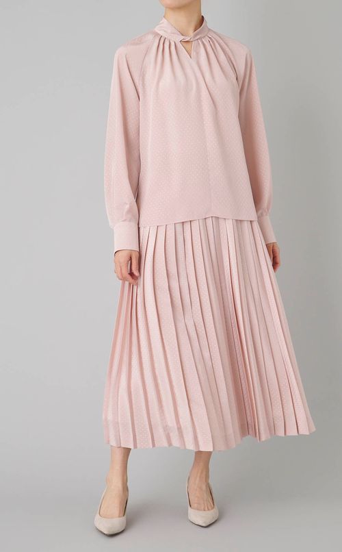 ドットドビープリーツスカート