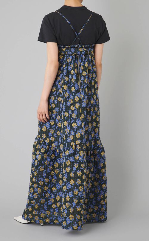 ジャガードフラワーキャミワンピース