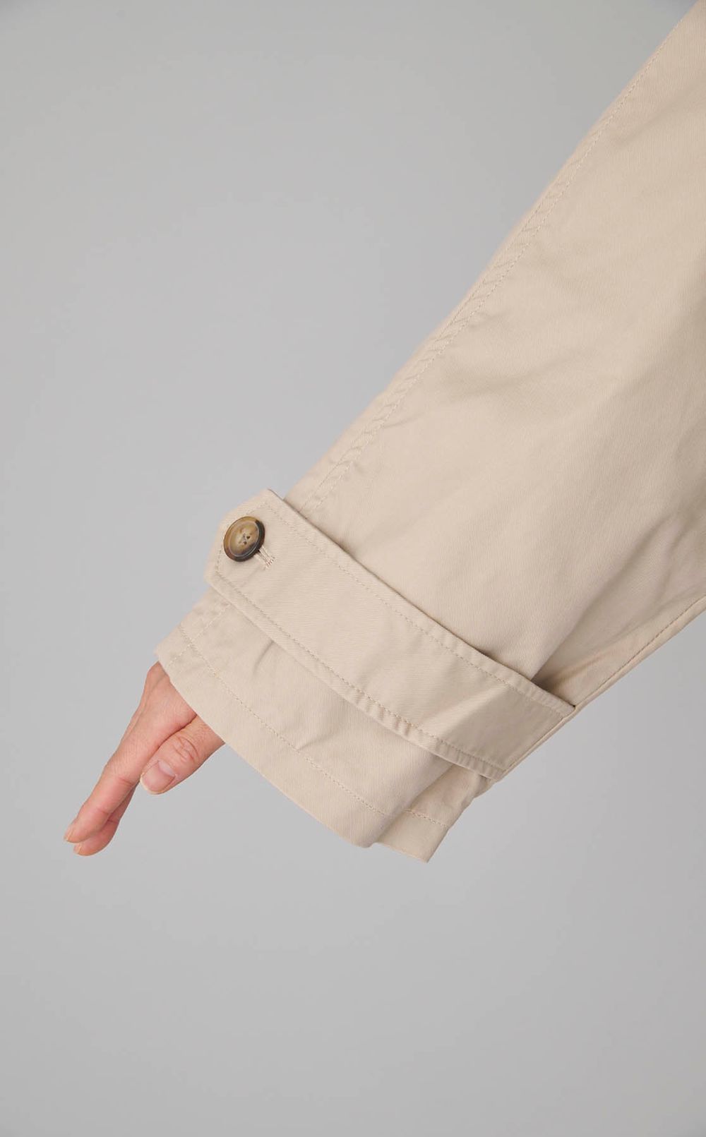 コットンフレアショートコート