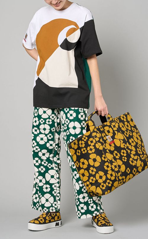 フラワープリン卜フルレングスパンツ