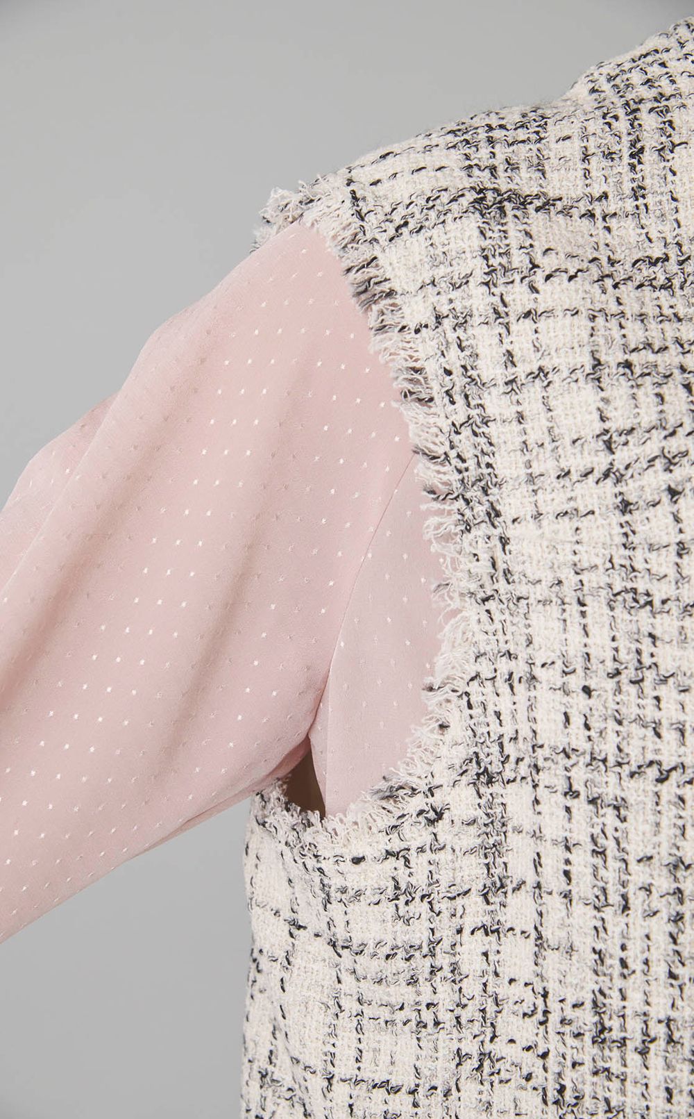 ツイードフリンジベスト