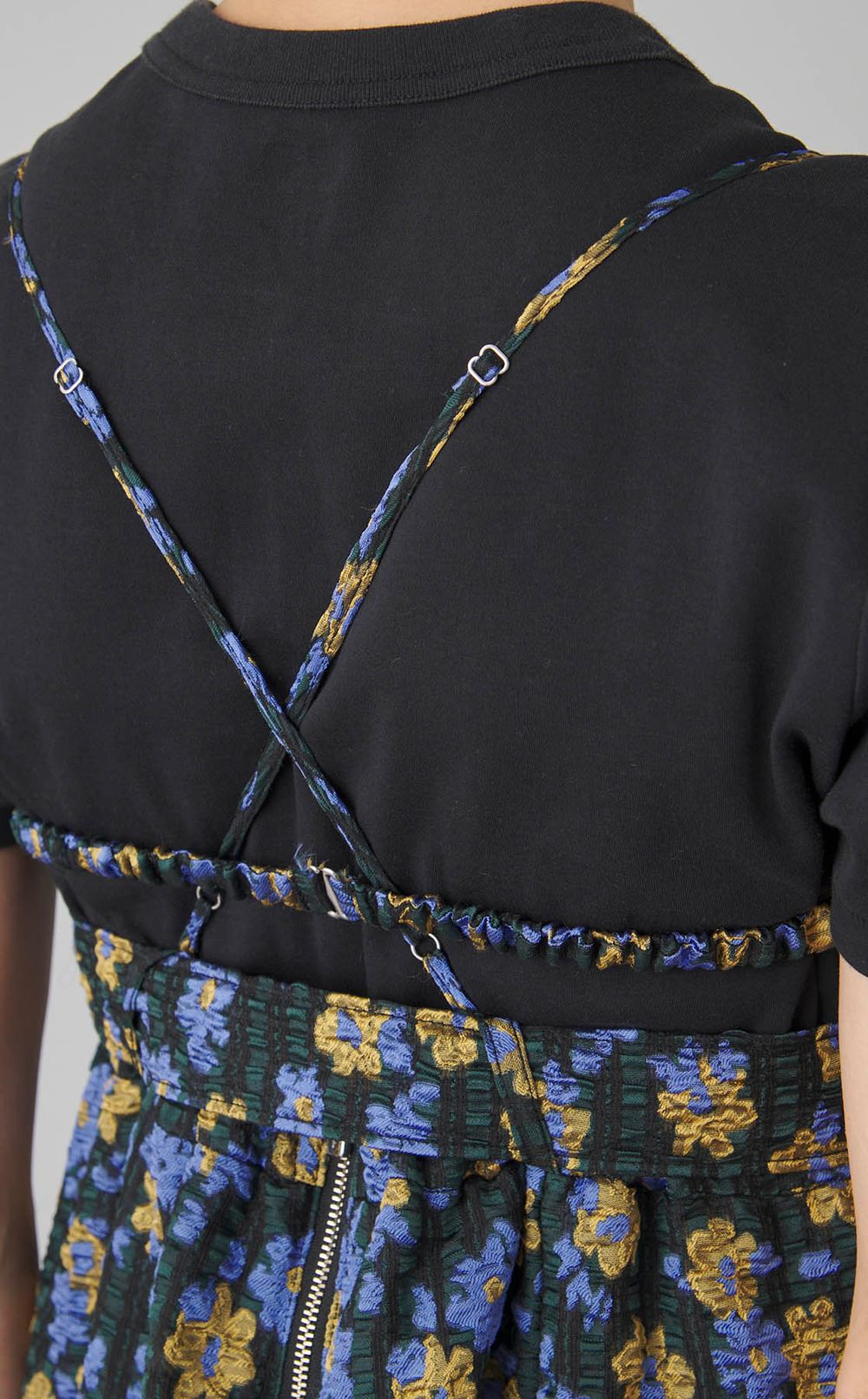 ジャガードフラワーキャミワンピース