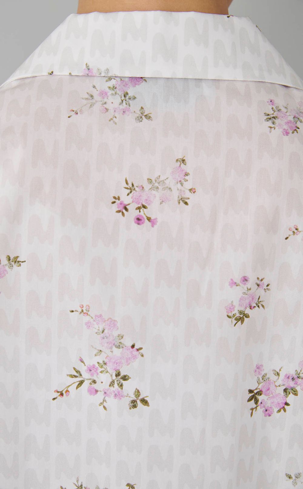 フラワーロゴプリントハーフスリーブシャツ