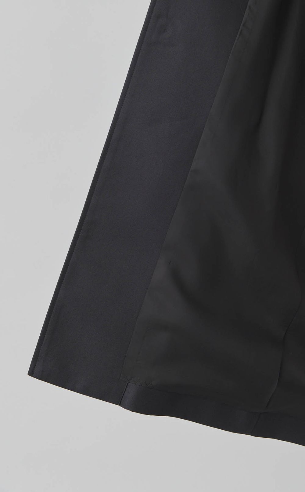 バイカラーステンカラーコート