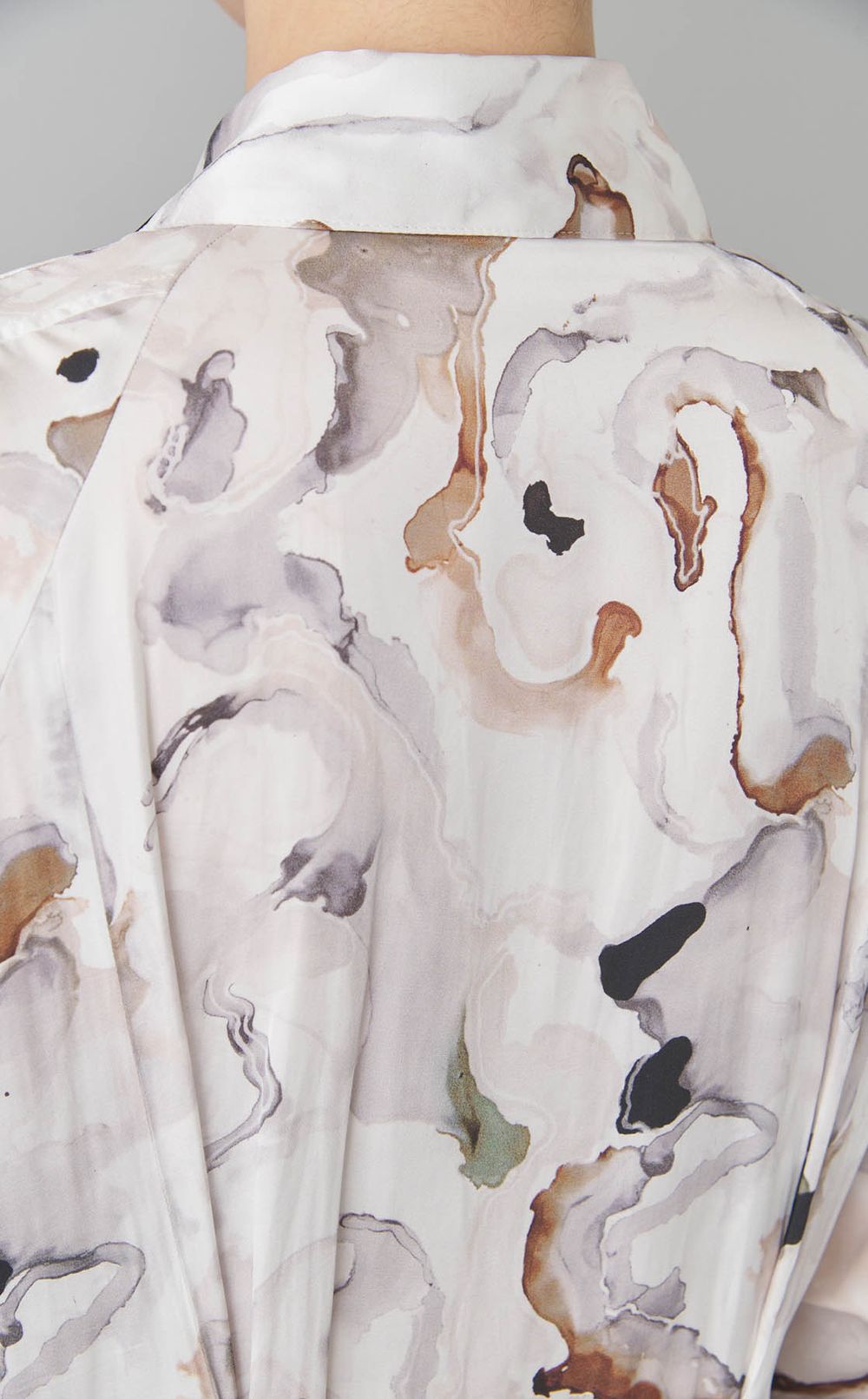 ボタニカルプリントマキシワンピース