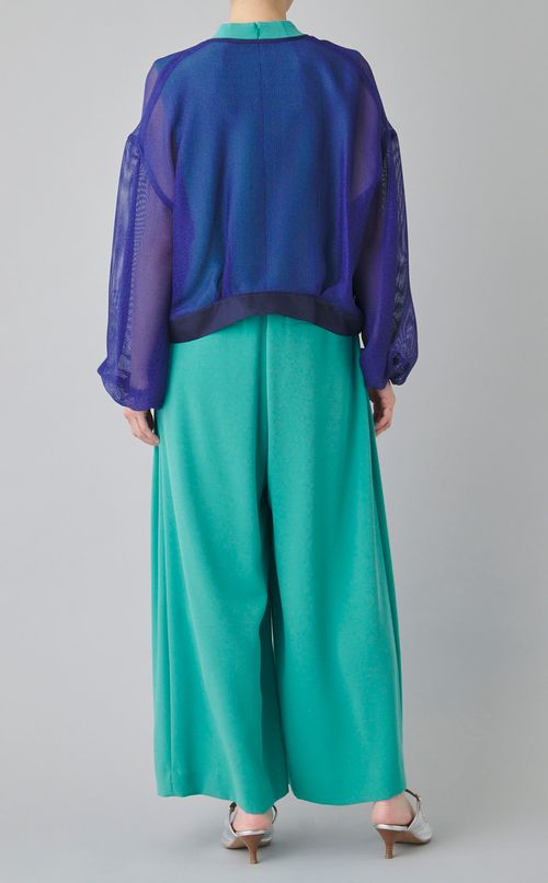 メッシュジップブルゾン