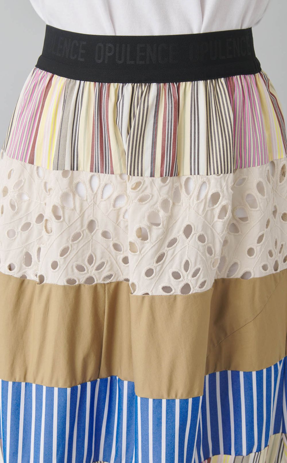 【reADdress】パッチワークティアードスカート