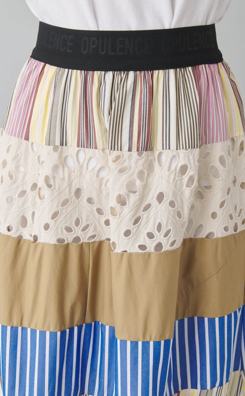 【reADdress】パッチワークティアードスカート