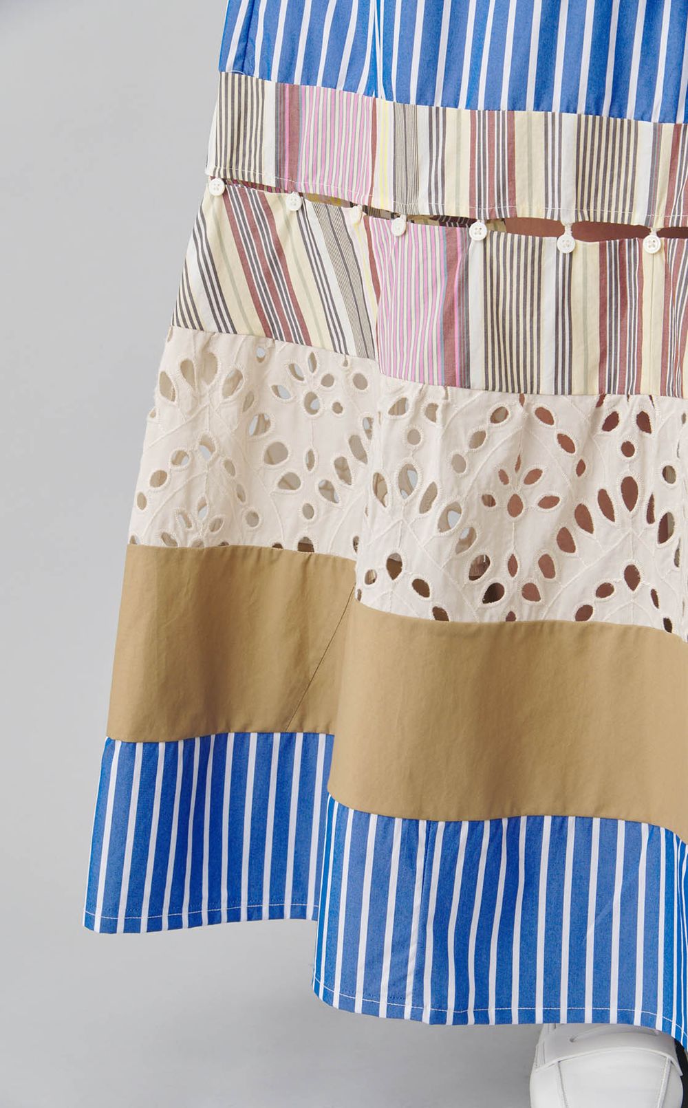 【reADdress】パッチワークティアードスカート