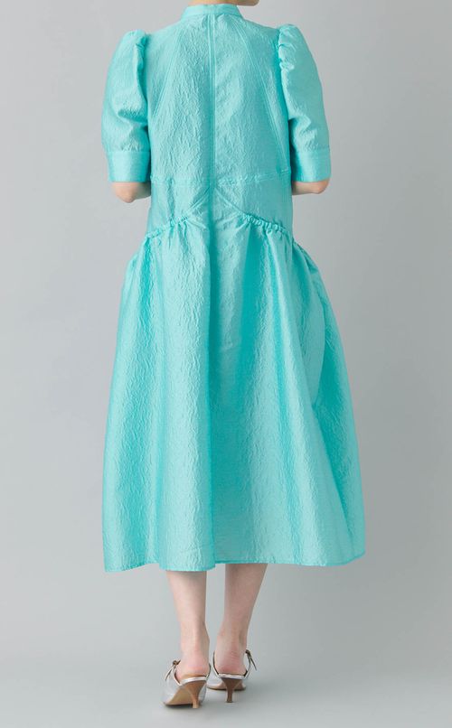 ジャガードギャザーポケットワンピース