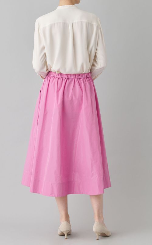 ナイロンタフタベルトフレアスカート