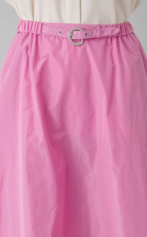 ナイロンタフタベルトフレアスカート